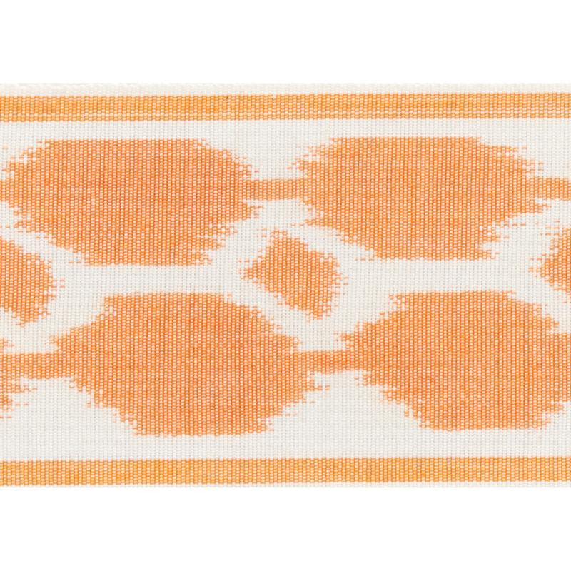 Telia Tape Orange 73692 by Schumacher Designer Trim Statement Tapes 3.5" - Swanky Fabrics -