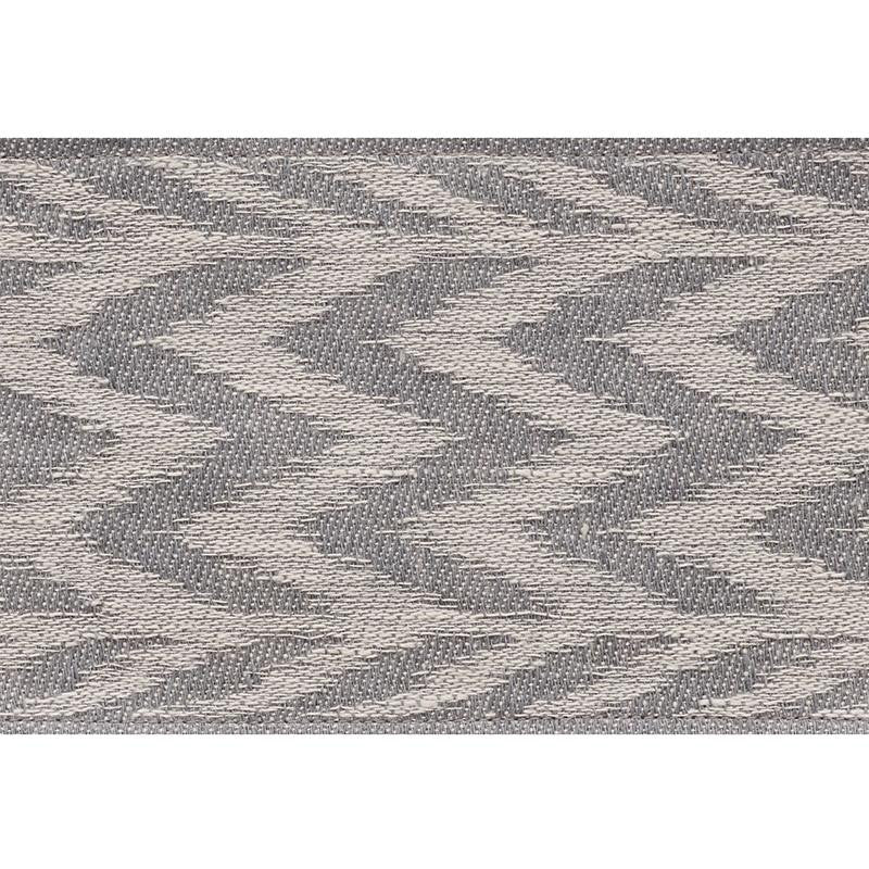 Chevron Woven Tape Grey 74251 by Schumacher Trim Statement Tapes 1.5" - Fabric Carolina -