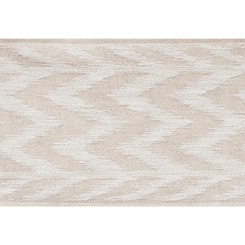 Chevron Woven Tape Natural 74250 by Schumacher Designer Trim Statement Tapes 1.5" - Swanky Fabrics -