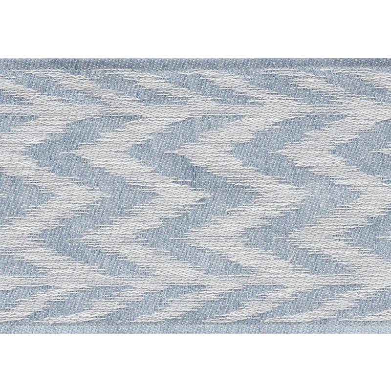 Chevron Woven Tape Sky 74252 by Schumacher Trim Statement Tapes 1.5" - Fabric Carolina -
