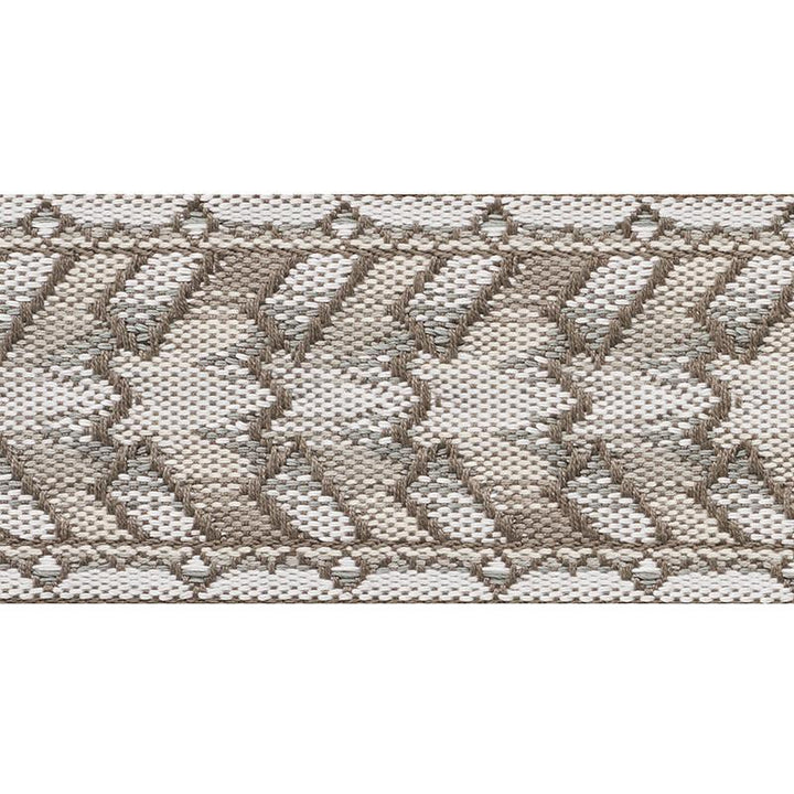 Needlework Tape Neutral 74270 by Schumacher Trim Statement Tapes 2.25" - Fabric Carolina -