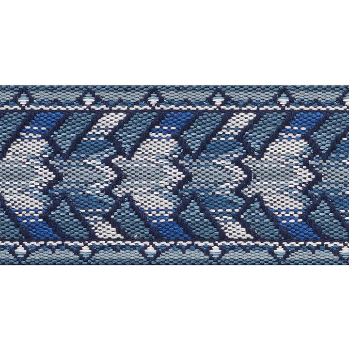 Needlework Tape Blue 74271 by Schumacher Trim Statement Tapes 2.25" - Fabric Carolina -