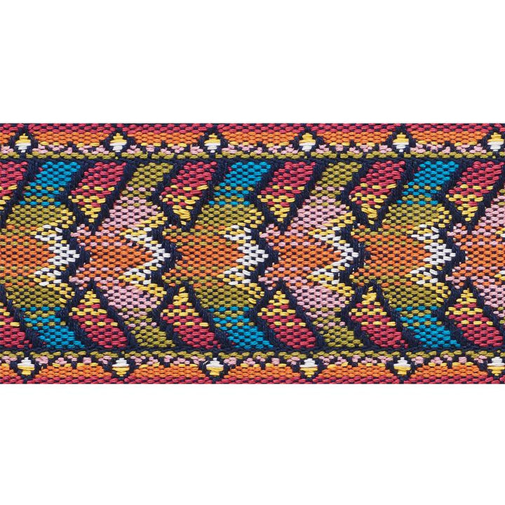 Needlework Tape Multi 74272 by Schumacher Designer Trim Statement Tapes 2.25" - Swanky Fabrics -