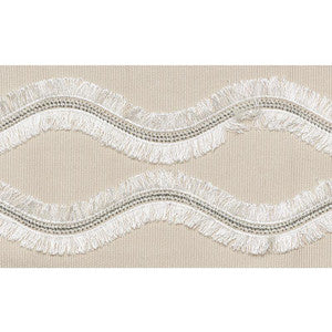 Ogee Embroidered Tape Neutral 74330 by Schumacher Trim