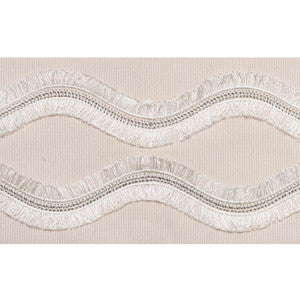 Ogee Embroidered Tape Blush 74331 by Schumacher Trim
