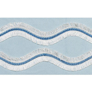 Ogee Embroidered Tape Sky 74332 by Schumacher Trim
