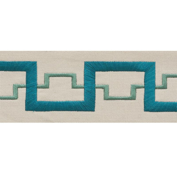 Turret Tape Peacock 74351 by Schumacher Trim Statement Tapes 3.88" - Fabric Carolina -
