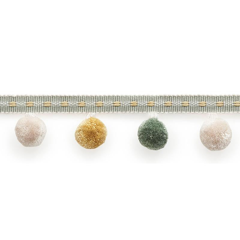 Poms Mineral 74362 by Schumacher Trim Statement Tapes 4.75" - Fabric Carolina -