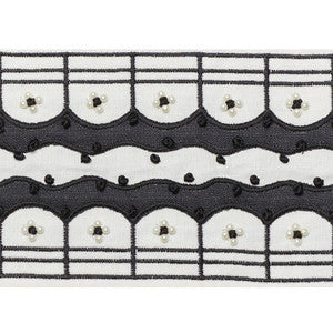 Perla Tape Noir 74381 by Schumacher Trim