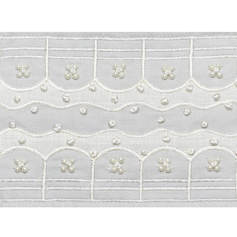 Perla Tape Dove 74382 by Schumacher Designer Trim Statement Tapes 1.0" - Swanky Fabrics -