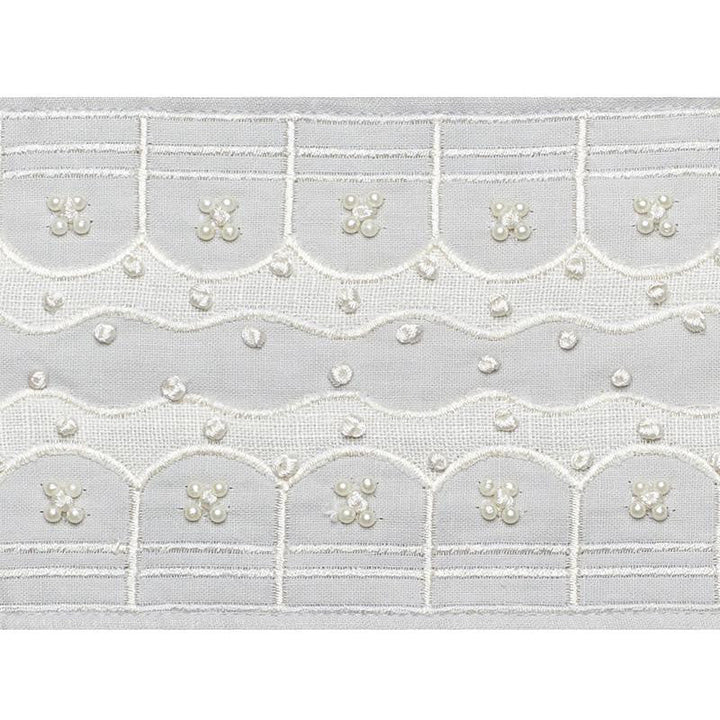 Perla Tape Dove 74382 by Schumacher Designer Trim Statement Tapes 1.0" - Swanky Fabrics -