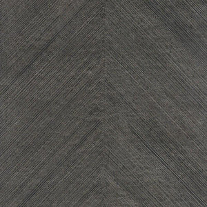Combed Chevron Black Slate 5007423 by Schumacher Wallpaper
