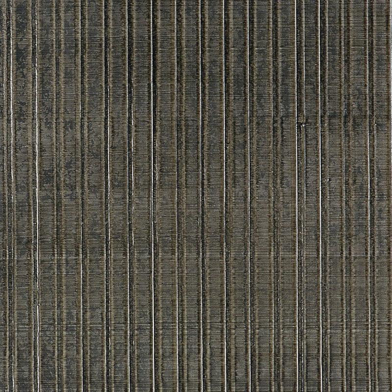 Galvanized Rib Gunmetal 5007363 by Schumacher Designer Wallpaper Fabulous Faux 1.5" - Swanky Fabrics -