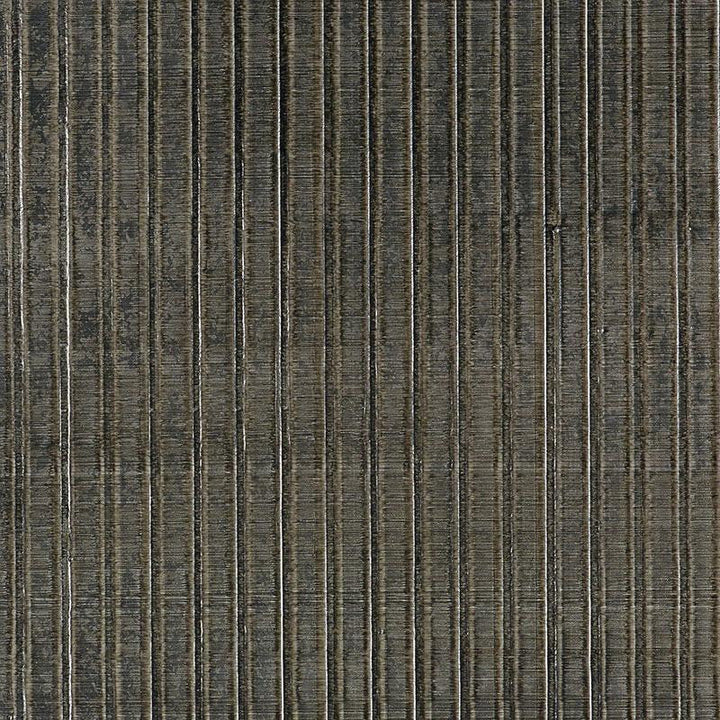 Galvanized Rib Gunmetal 5007363 by Schumacher Designer Wallpaper Fabulous Faux 1.5" - Swanky Fabrics -