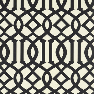 Imperial Trellis Ii Jet 5005804 by Schumacher Wallpaper