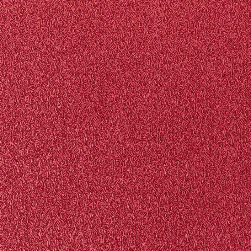 Ostrich Scarlet 5007351 by Schumacher Wallpaper Fabulous Faux 1.5" - Fabric Carolina -
