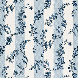Bagatelle Bleu Marine 175590 by Schumacher Fabric
