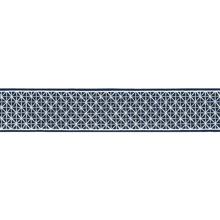 Directoire Tape Bleu Marine 68640 by Schumacher Trim Timothy Corrigan - Fabric Carolina -