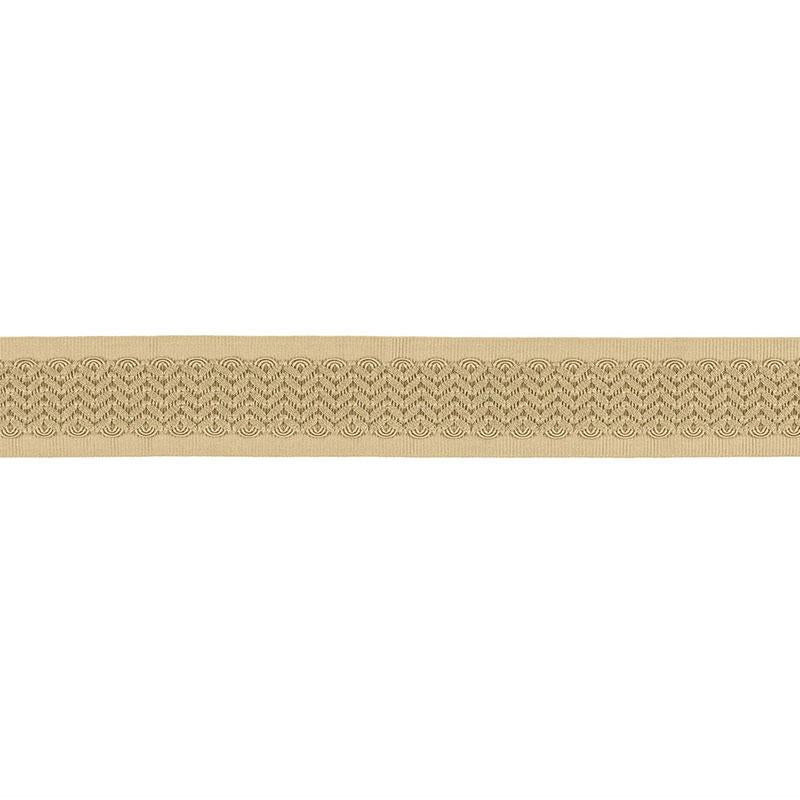 Sunset Strip Tape Champagne 68651 by Schumacher Trim Timothy Corrigan - Fabric Carolina -