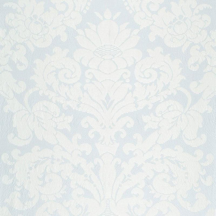 Chateau Silk Damask Ciel 68880 by Schumacher Fabric Timothy Corrigan 26.5" - Fabric Carolina -