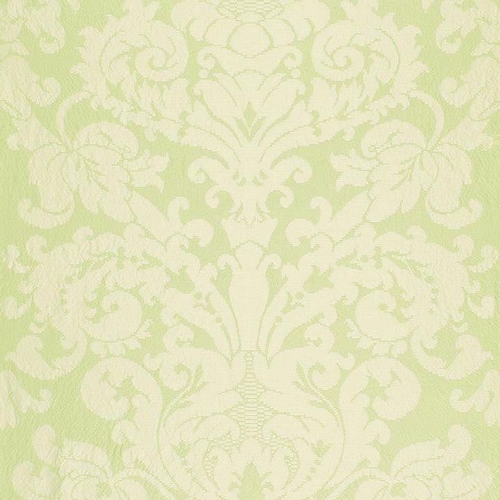 Chateau Silk Damask Citron 68883 by Schumacher Designer Fabric Timothy Corrigan 26.5" - Swanky Fabrics -