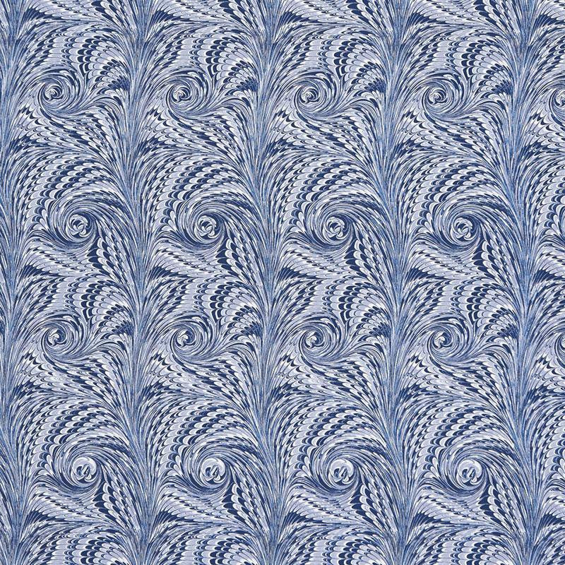 Verona Lapis 175641 by Schumacher Fabric Ottoman Chic 18.25" - Fabric Carolina -