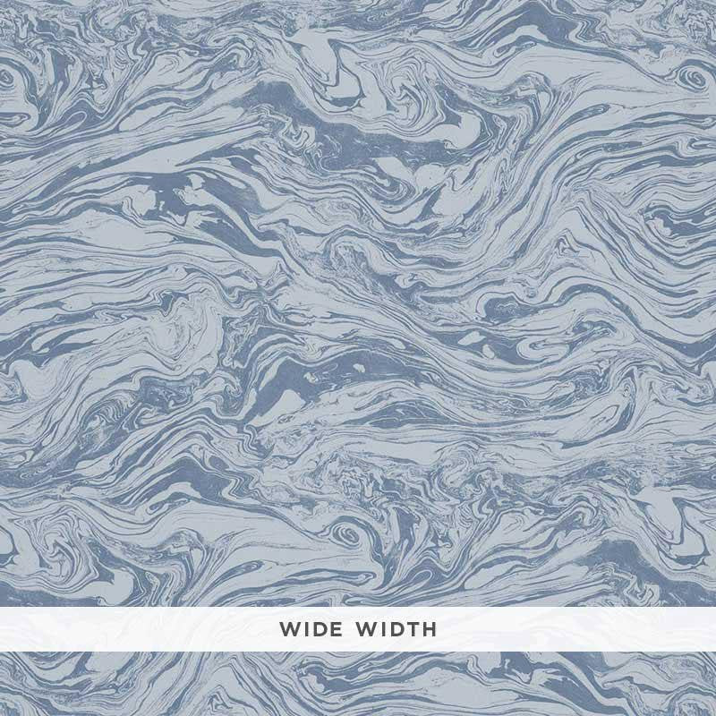 Romeo Lapis 5006891 by Schumacher Wallpaper Fabulous Faux 27.12" - Fabric Carolina -