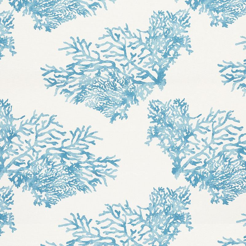 Great Barrier Reef Blue 175364 by Schumacher Designer Fabric Nautilus 27.0" - Swanky Fabrics -