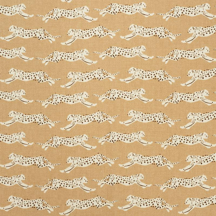 Leaping Leopards Sand 177741 by Schumacher Fabric Essentials: Small-Scale Prints 5.0" - Fabric Carolina -