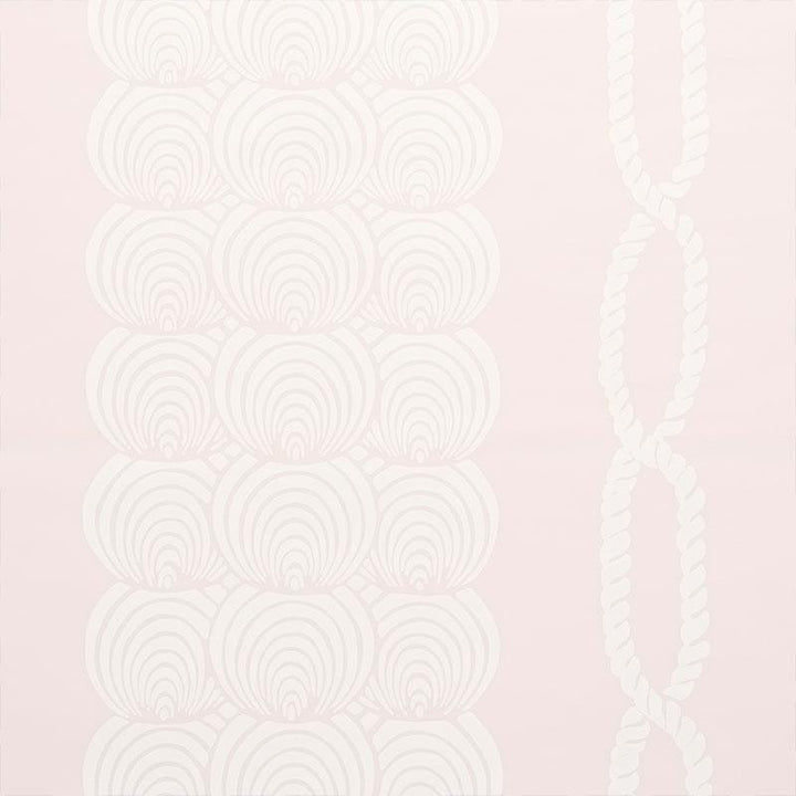 Coralline Blush 5009433 by Schumacher Wallpaper Nautilus 18.0" - Fabric Carolina -