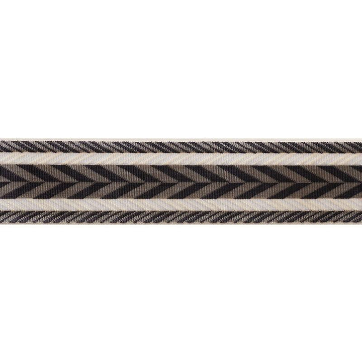 Stinson Tape Onyx 74260 by Schumacher Trim Relaxed Glamour 1.25" - Fabric Carolina -