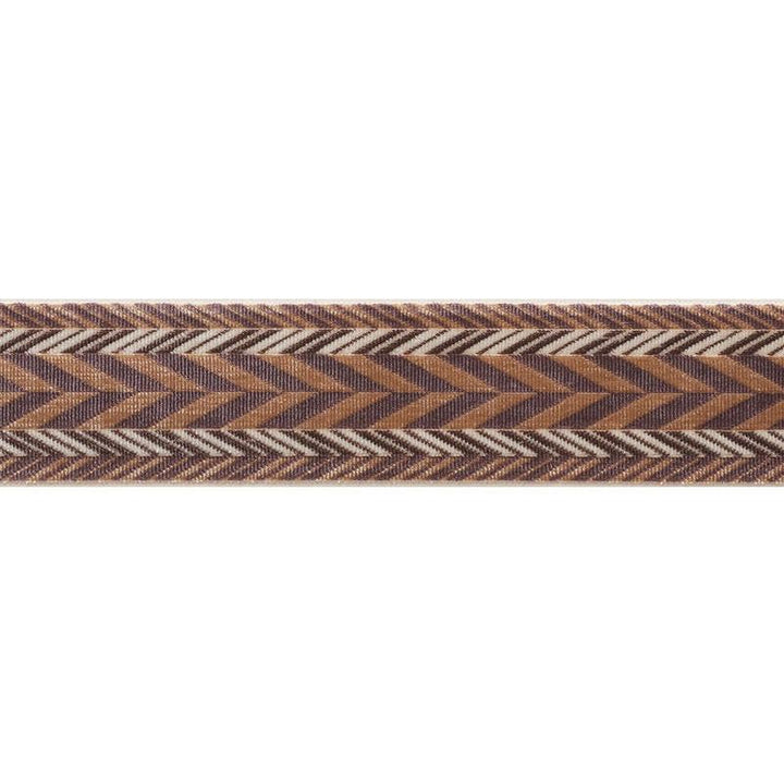 Stinson Tape Sable 74263 by Schumacher Designer Trim Relaxed Glamour 1.25" - Swanky Fabrics -