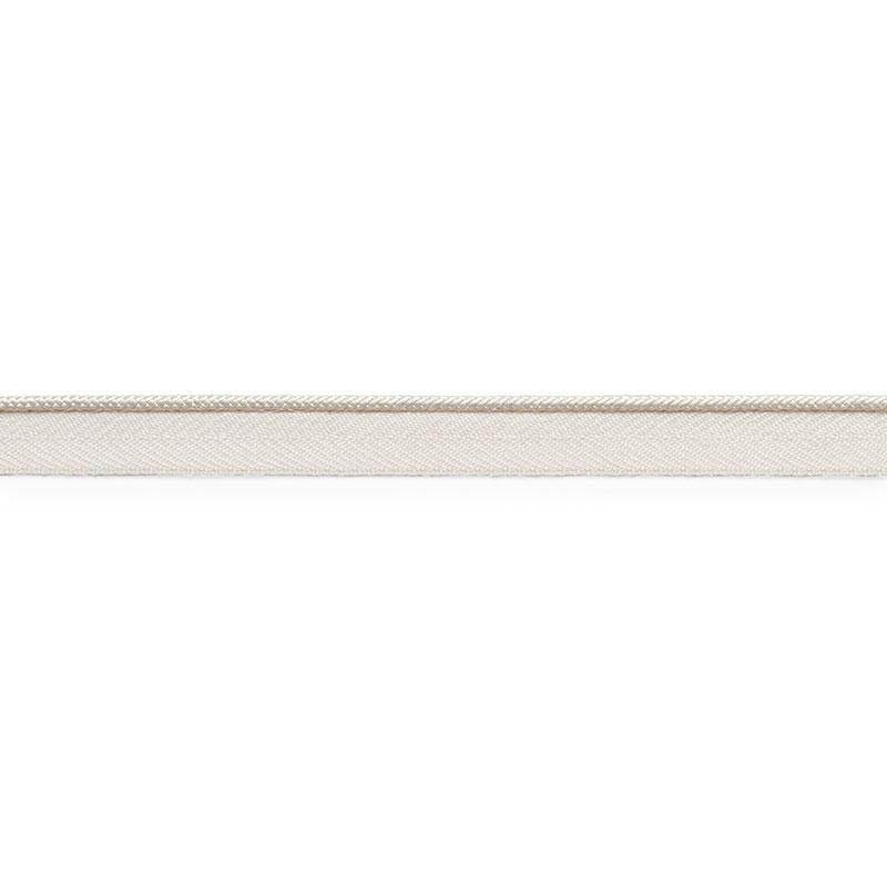Gustave Silk Lip Cord Narrow Ivory 74520 by Schumacher Designer Trim Perfect Basics: Trims - Swanky Fabrics -
