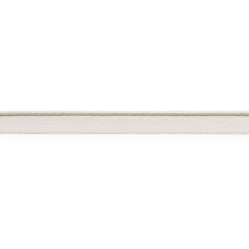 Gustave Silk Lip Cord Narrow Ivory 74520 by Schumacher Trim Perfect Basics: Trims - Fabric Carolina -