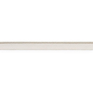 Gustave Silk Lip Cord Narrow Ivory 74520 by Schumacher Trim
