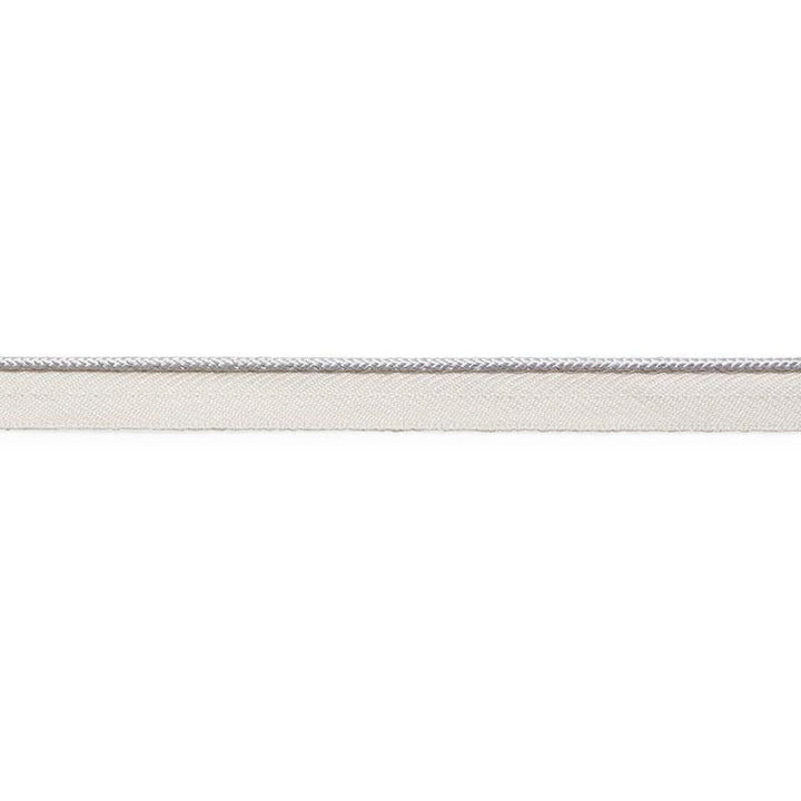 Gustave Silk Lip Cord Narrow Dove 74521 by Schumacher Trim Perfect Basics: Trims - Fabric Carolina -