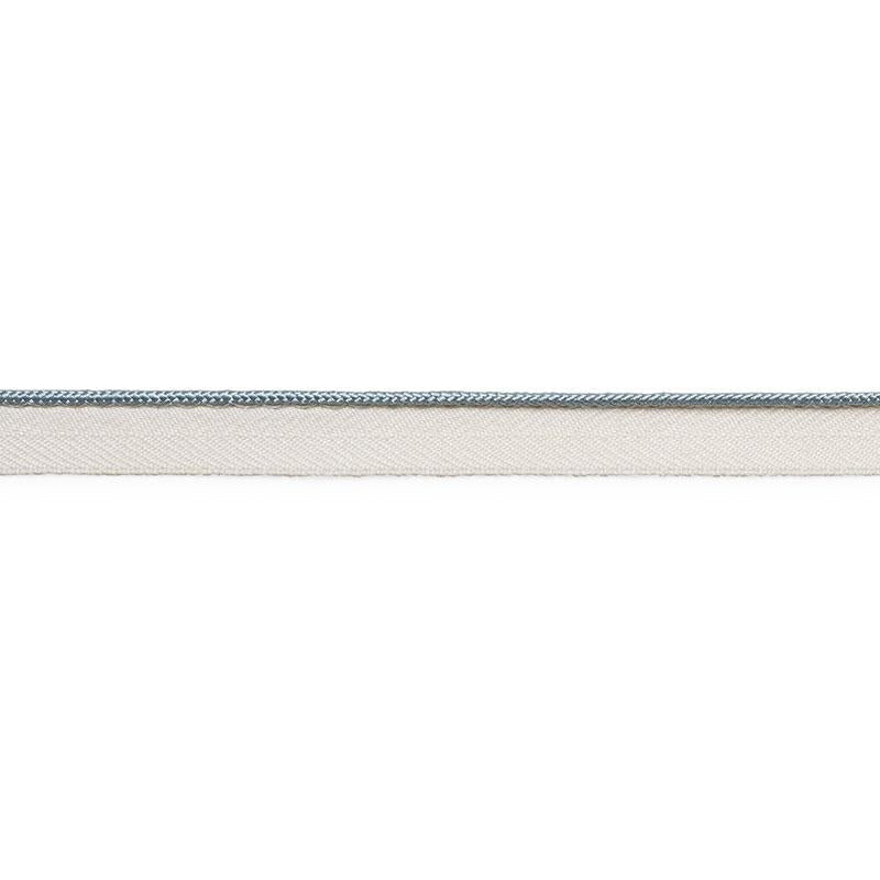 Gustave Silk Lip Cord Narrow Cloud 74522 by Schumacher Designer Trim Perfect Basics: Trims - Swanky Fabrics -