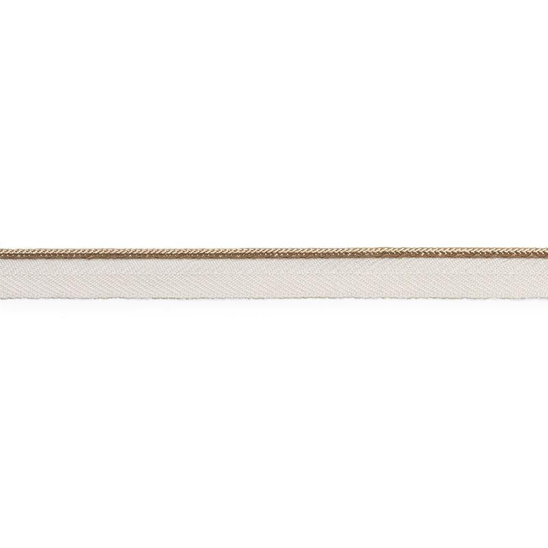Gustave Silk Lip Cord Narrow Sand 74523 by Schumacher Trim Perfect Basics: Trims - Fabric Carolina -