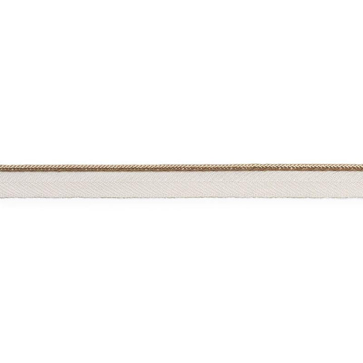 Gustave Silk Lip Cord Narrow Sand 74523 by Schumacher Trim Perfect Basics: Trims - Fabric Carolina -