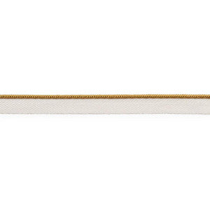 Gustave Silk Lip Cord Narrow Gold 74524 by Schumacher Trim