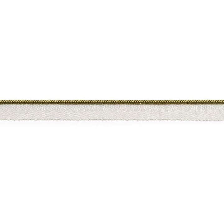 Gustave Silk Lip Cord Narrow Olive 74525 by Schumacher Trim Perfect Basics: Trims - Fabric Carolina -