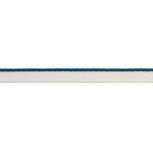 Gustave Silk Lip Cord Narrow Peacock 74527 by Schumacher Trim