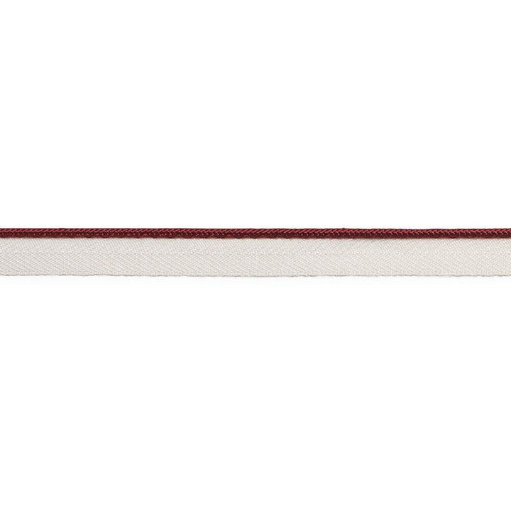 Gustave Silk Lip Cord Narrow Burgundy 74529 by Schumacher Trim Perfect Basics: Trims - Fabric Carolina -