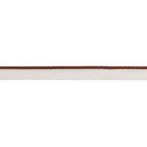 Gustave Silk Lip Cord Narrow Brown 74530 by Schumacher Trim