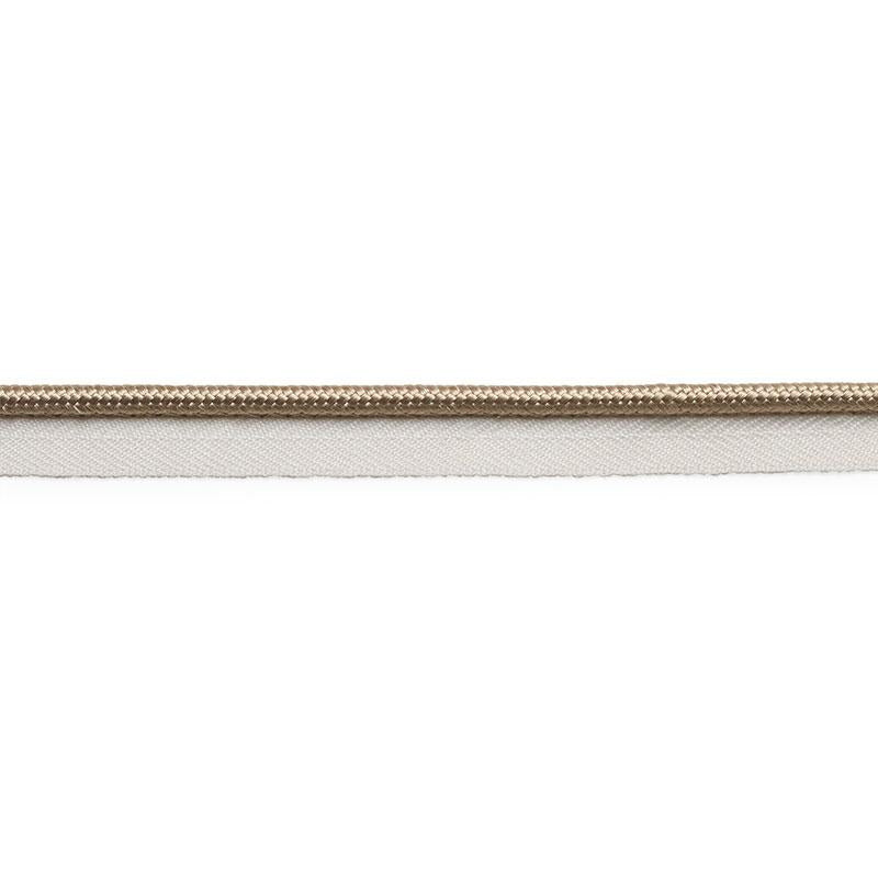 Gustave Silk Lip Cord Medium Sand 74543 by Schumacher Trim Perfect Basics: Trims - Fabric Carolina -