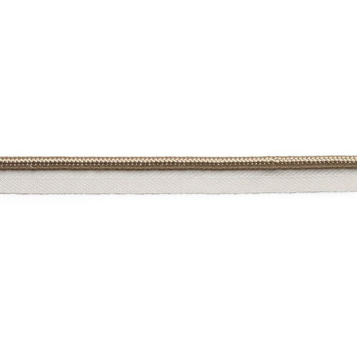 Gustave Silk Lip Cord Medium Sand 74543 by Schumacher Designer Trim Perfect Basics: Trims - Swanky Fabrics -