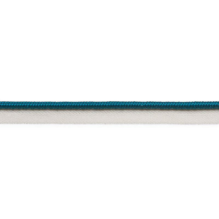 Gustave Silk Lip Cord Medium Peacock 74547 by Schumacher Trim Perfect Basics: Trims - Fabric Carolina -