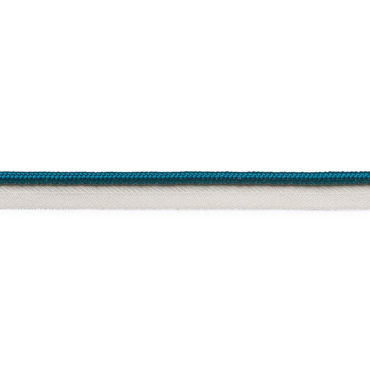 Gustave Silk Lip Cord Medium Peacock 74547 by Schumacher Designer Trim Perfect Basics: Trims - Swanky Fabrics -