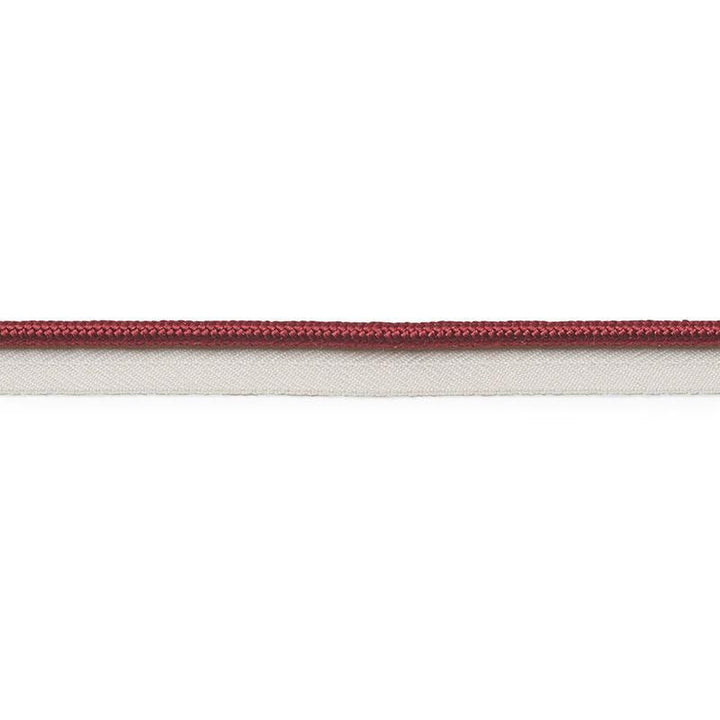 Gustave Silk Lip Cord Medium Burgundy 74549 by Schumacher Trim Perfect Basics: Trims - Fabric Carolina -