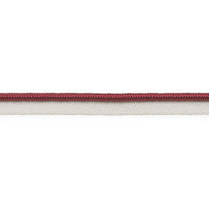Gustave Silk Lip Cord Medium Burgundy 74549 by Schumacher Trim